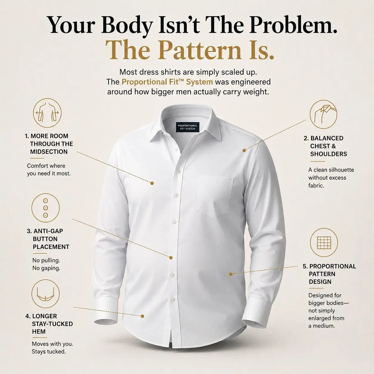 Proportional Fit™ Dress Shirt